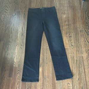 Betabrand Pull On Black Jeans, Size Medium Super High Rise